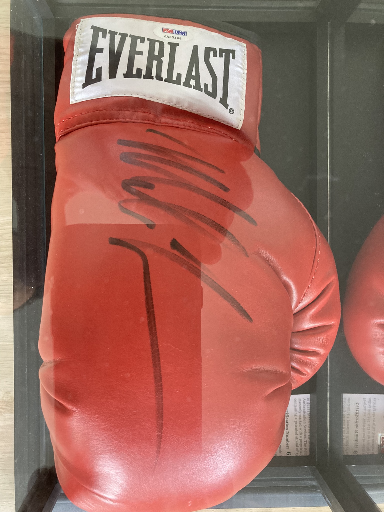 Mike Tyson signed boxing glove